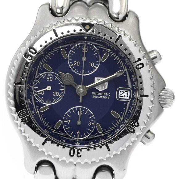 TAG HEUER S/el CG2111-R0 Chronograph Navy Dial Automatic Men's Watch_883402